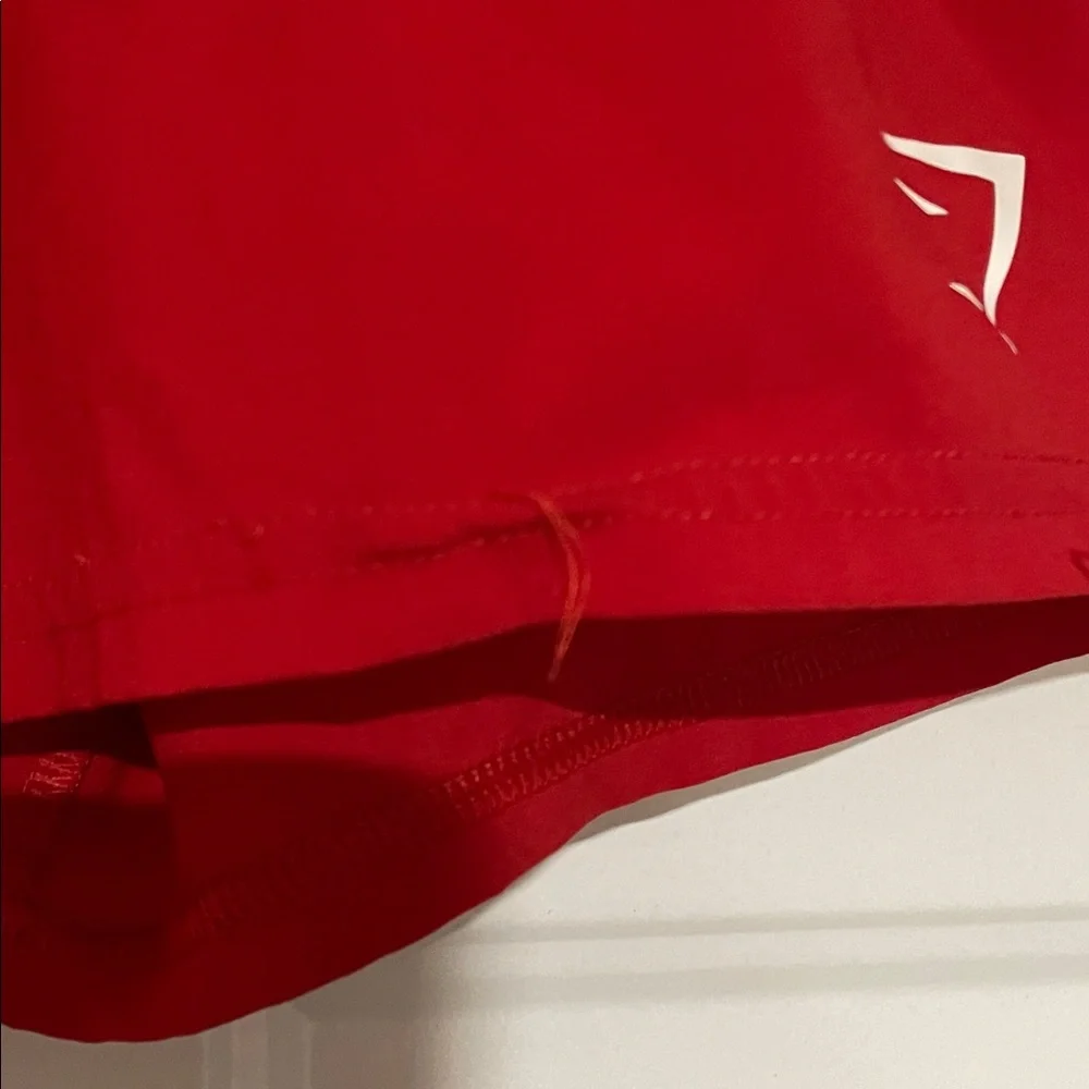 Gymshark Red Athletic Shorts, Size Small - Picture 2 of 5
